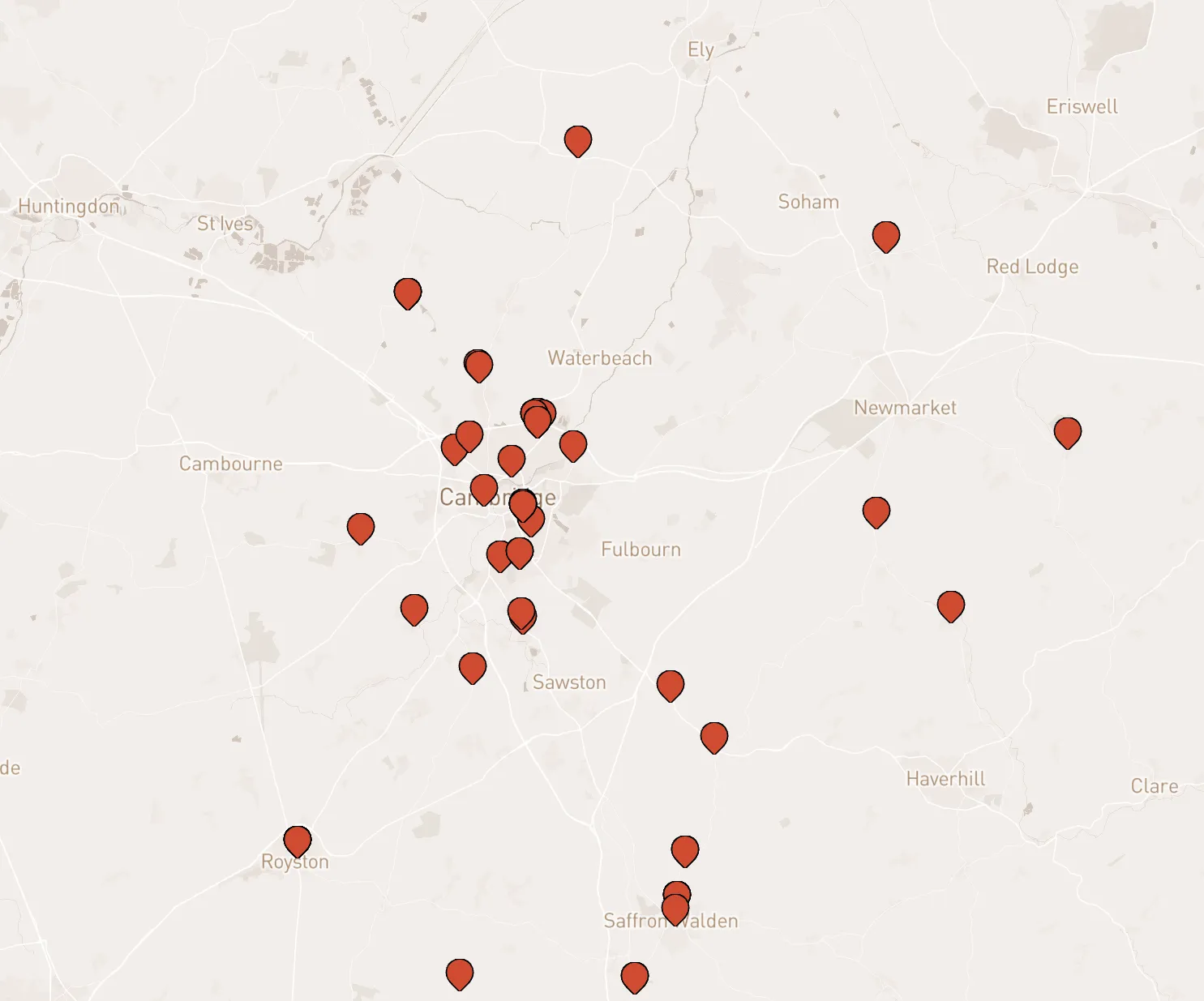 Find street food on the map